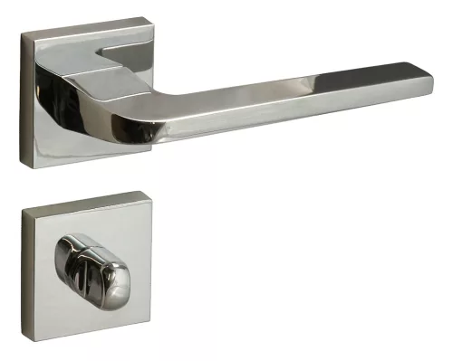 London (Flake) Rozetă pătrată WC crom strălucitor