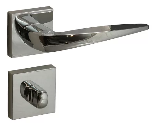 Rozetă pătrată Foglia WC crom strălucitor