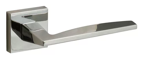 Modena (luminoasă) Rozetă pătrată Crom strălucitor Numai mâner pe rozeta superioară