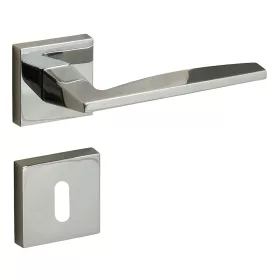 Modena (luminoasă) Rozetă pătrată Crom strălucitor BB