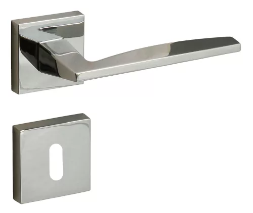 Modena (luminoasă) Rozetă pătrată Crom strălucitor BB