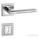 Daniela Eco Square rosette Bright chrome WC