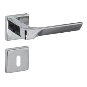 Flash Rozetă pătrată italiană Crom strălucitor BB