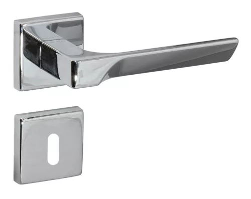 Flash Rozetă pătrată italiană Crom strălucitor BB