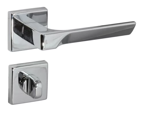 Rozetă pătrată italiană Flash WC crom strălucitor