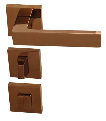 Matrix Štvorcová rozeta Svetlý chróm WC