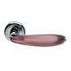 Diva Italian Handle set Bright chrome surface With Pink insert Only handle on top rosette