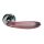 Diva Italian Handle set Bright chrome surface With Pink insert BB