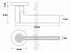 Art Deco "G03" Fényes Króm WC  Gomb/Kilincs