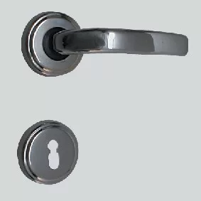 Rozetă rotundă Márton Crom strălucitor Numai mâner pe rozeta superioară