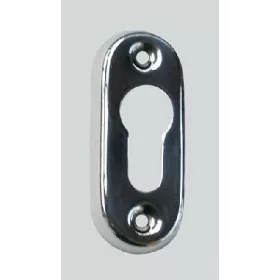 Ovale Rosette Chrom PZ