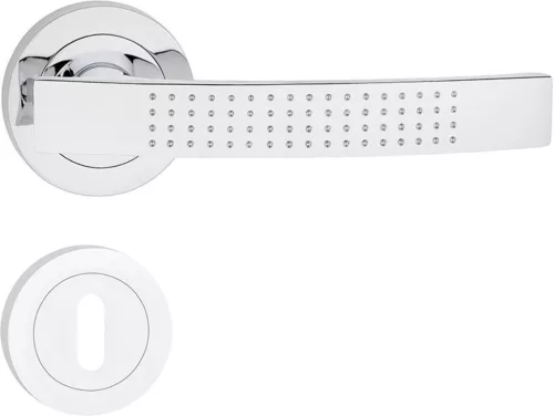 ASTRA ajtóajtókilincs kerek rozettás króm BB