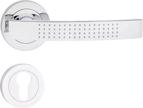 ASTRA ajtóajtókilincs kerek rozettás króm PZ