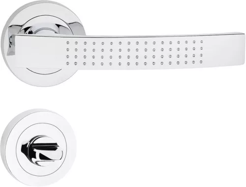 ASTRA ajtóajtókilincs kerek rozettás króm WC