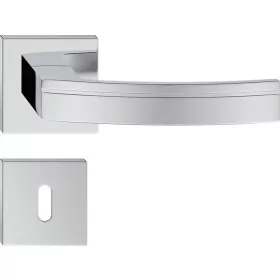   BARCELONA ajtóajtókilincs szögletes K-rozettás fényes króm BB
