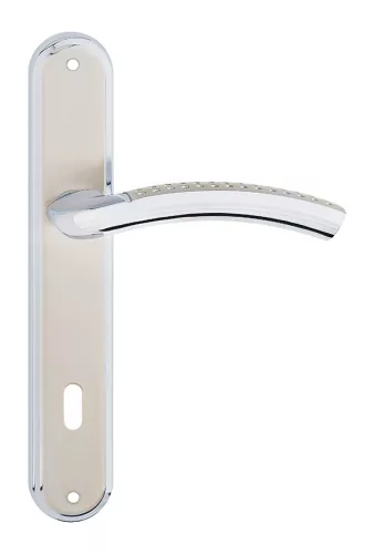 EVA pajzsos ajtókilincs króm 90 mm BB