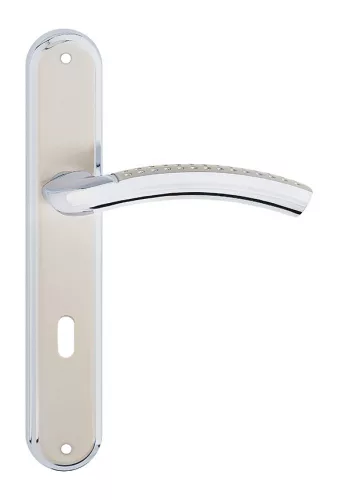 EVA pajzsos ajtókilincs króm 55 mm BB