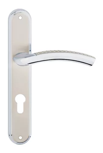 EVA pajzsos ajtókilincs króm 72 mm PZ