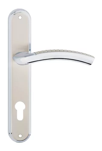 EVA pajzsos ajtókilincs króm 92 mm PZ