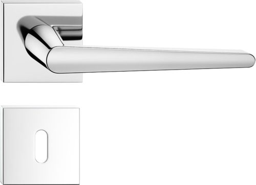 ARROW ajtóajtókilincs szögletes Q-rozettás fényes króm - CORONA PREMIUM BB