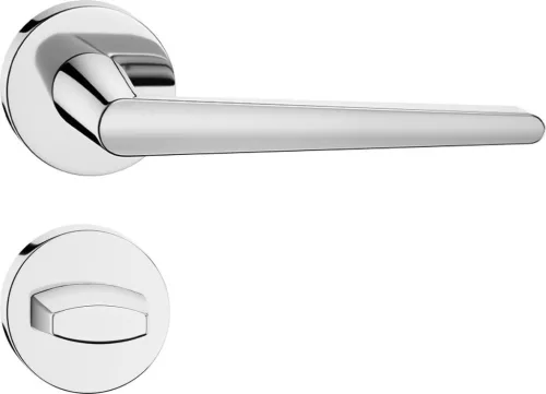 NYÍL ajtóajtókilincs kerek R-rozettászel fényes króm - CORONA PREMIUM WC