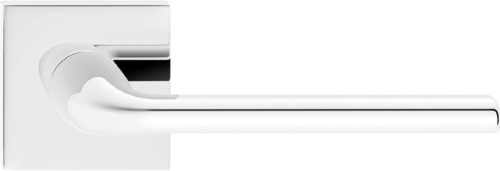 BELLA ajtóajtókilincs szögletes rozettás Q SLIM vékony fényes króm Csak kilincs felső rozettán