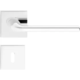   BELLA ajtóajtókilincs szögletes rozettás Q SLIM vékony fényes króm BB