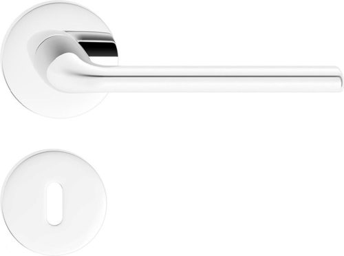 BELLA ajtóajtókilincs kerek rozettás R SLIM vékony fényes króm BB