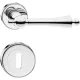CENTURY ajtókilincs kerek rozettás R CLASSIC fényes króm - CORONA PREMIUM BB