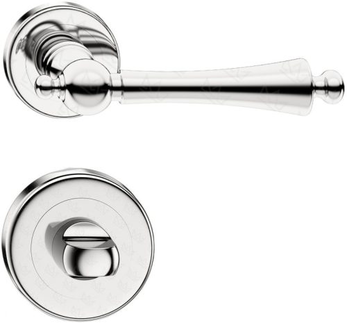 CENTURY ajtókilincs kerek rozettás R CLASSIC fényes króm - CORONA PREMIUM WC