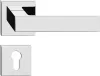 CUBE ajtóajtókilincs szögletes rozettás fényes króm PZ