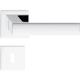   CUBE ajtóajtókilincs szögletes rozettás Q SLIM vékony fényes króm BB