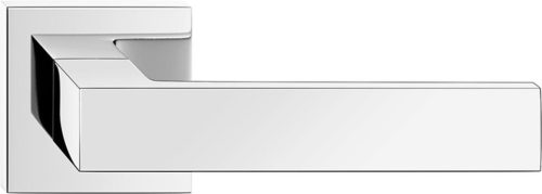 FOCUS ajtókilincs szögletes rozettás fényes króm - CORONA PREMIUM Csak kilincs felső rozettán