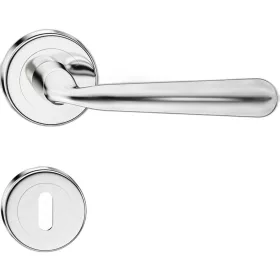   HANDY ajtókilincs kerek talpú R CLASSIC fényes króm - CORONA PREMIUM BB