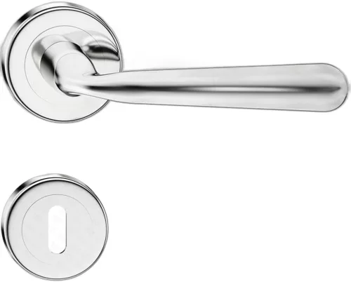HANDY ajtókilincs kerek talpú R CLASSIC fényes króm - CORONA PREMIUM BB