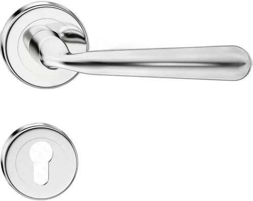 HANDY ajtókilincs kerek talpú R CLASSIC fényes króm - CORONA PREMIUM PZ