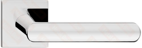 LUNA ajtóajtókilincs szögletes rozettás Q SLIM vékony fényes króm Csak kilincs felső rozettán