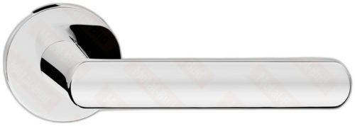 LUNA ajtóajtókilincs kerek rozettás R SLIM vékony fényes króm Csak kilincs felső rozettán