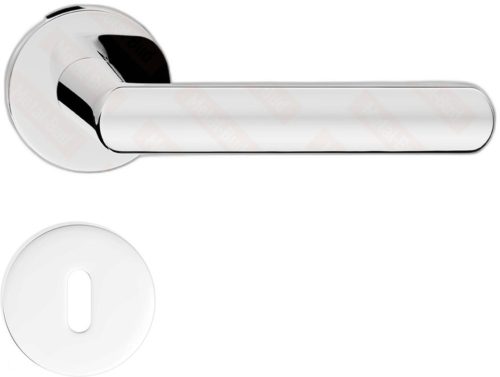 LUNA ajtóajtókilincs kerek rozettás R SLIM vékony fényes króm BB