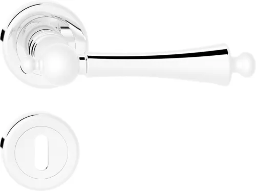 OLIVIA R ajtókilincs klasszikus rozettás fényes króm BB