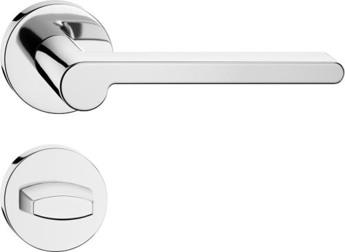 PANDORA ajtókilincs kerek R rozettás fényes króm - CORONA PREMIUM WC