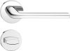 SCANDI ajtókilincs kerek rozettás R SLIM vékony fényes króm - CORONA PREMIUM WC