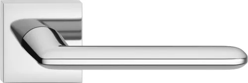 SPARK Q ajtóajtókilincs szögletes rozettás fényes króm - CORONA PREMIUM Csak kilincs felső rozettán
