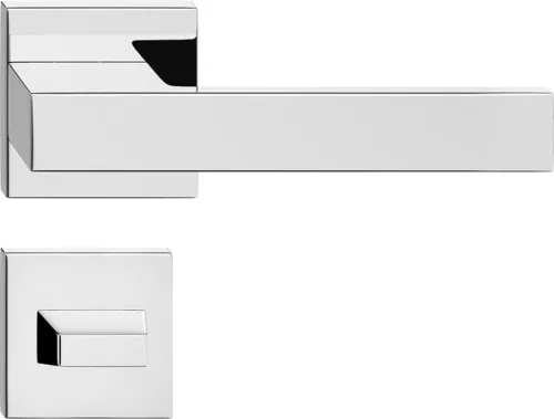 TOTAL ajtóajtókilincs szögletes rozettás fényes króm WC