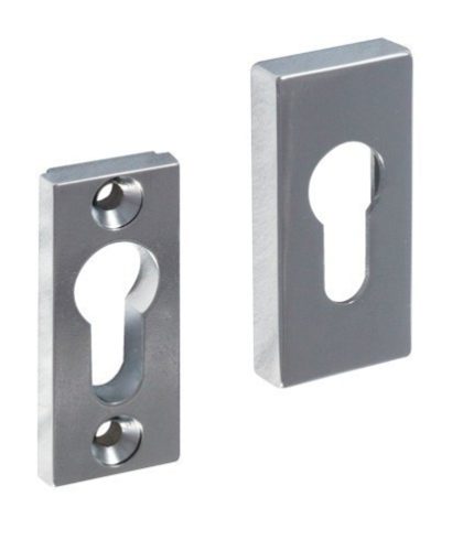 Hero Square Safety Bright Chrome PZ Bottom-Top Lock Cover