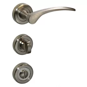 Eva WC Knopf/Türknauf mit satinierter Chromoberfläche