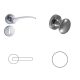 Eva Satin chrome surface WC Button/Handle