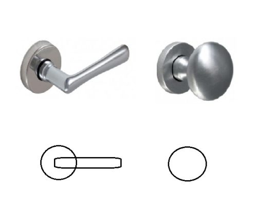 Nosztalgia Satin chrome surface BB Button/Handle