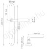 Altwien Suprafata crom satinat 90 mm PZ