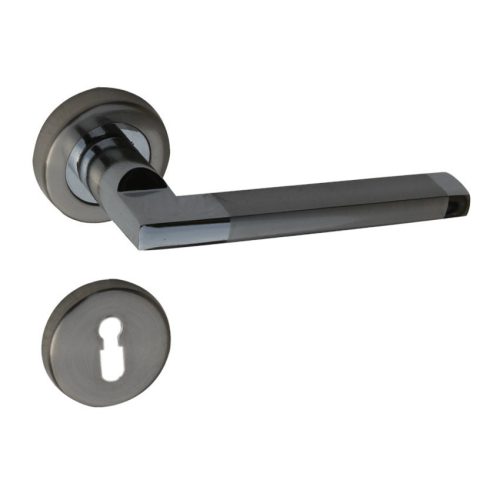 Chris Door Handle Rosette Satin Chrome Surface BB